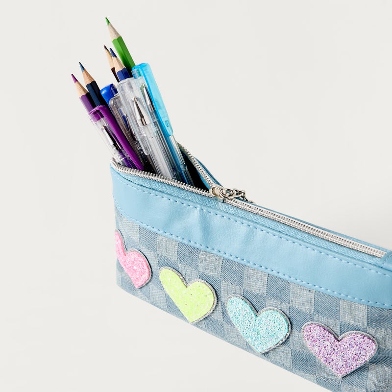OMG Pouch - Bella Denim - 1Cmprt - Checker (Polyester) Light Blue \ 3.75X8.50X2.00 - Image 4